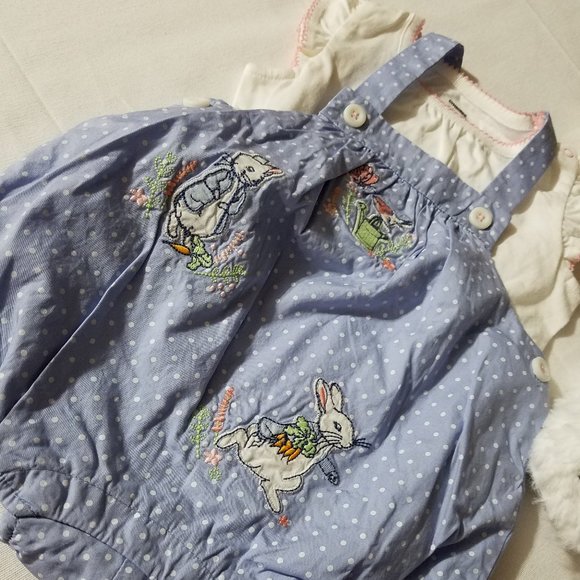 Gymboree Peter Rabbit NWT 12-18 month bodysuit & romper set. - Picture 2 of 4